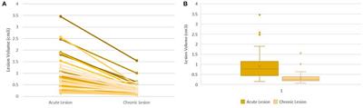 Acute Lesion Imaging in Predicting Chronic Tissue Injury in the Ventricles